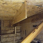 Storage Attic with shelving