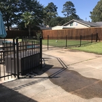 Metal Ornamental & Wooden Privacy Fence