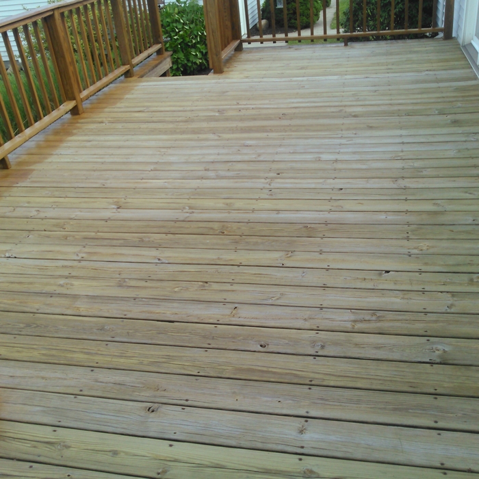 Cleaned an power washed