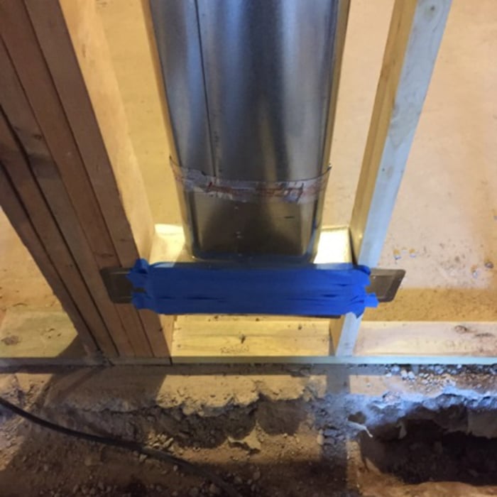 taped off vent