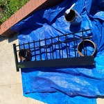 Fence damage by vehicle