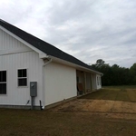 White K-Style Seamless Gutter and Downspouts