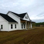 White K-Style Seamless Gutter and Downspouts
