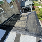 Front porch bay flat roof