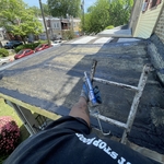 Front porch bay flat roof