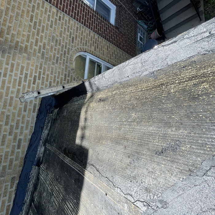 Front porch bay flat roof