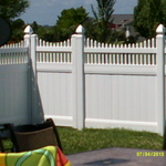 White Vinyl Picket Fence