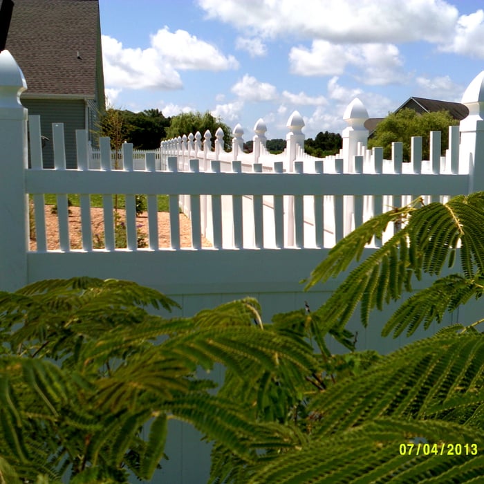 White Vinyl Fence