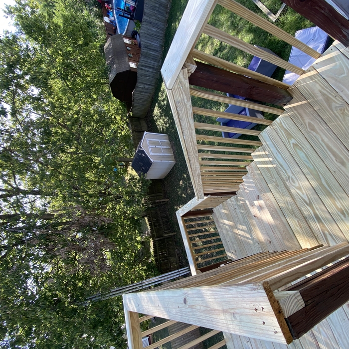 new decking and railing