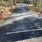 New drive with French drain