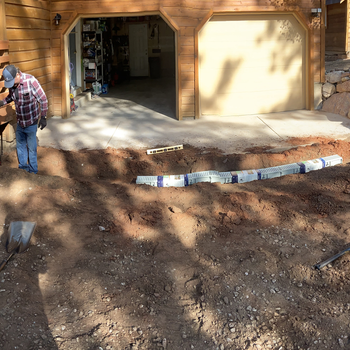 French drain install
