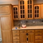 Before cabinet painting