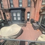 Old rooftop deck