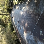 Installed metal roof