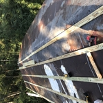 Install wood slats