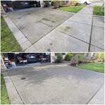 Driveway pressure wash