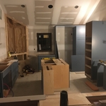 Kitchen cabinet install