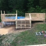 Sun Ray Railing on Deck