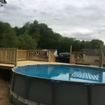 Sun Ray Railing on Deck