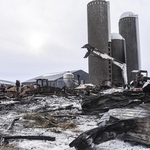 Barn fire clean-up and haul away
