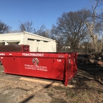 Commercial clean out for a burned building