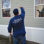 Exterior spraying