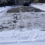 Driveway snow removal