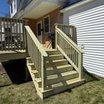 Deck build in Maine