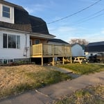 Deck build in Maine