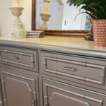 Asian Metallic Buffet Sideboard