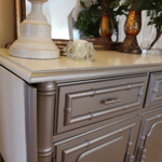 Asian Metallic Buffet Sideboard