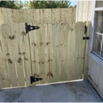 Wood Fence Door