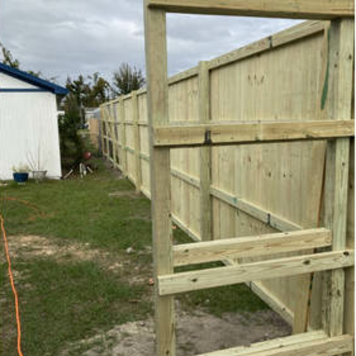 Backyard Wood Fence