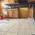 Tile work in process