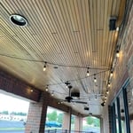 Post Fan Install 1 of 3 by dining room