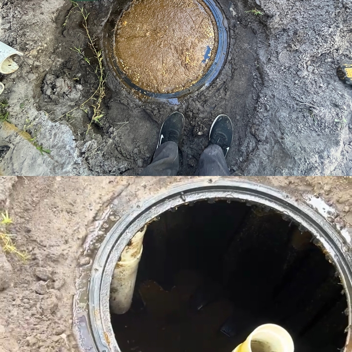Before And After Septic Tank Cleaning