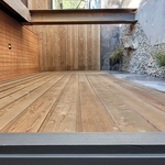 Cedar siding and soffit