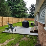 Backyard Concrete Patio's