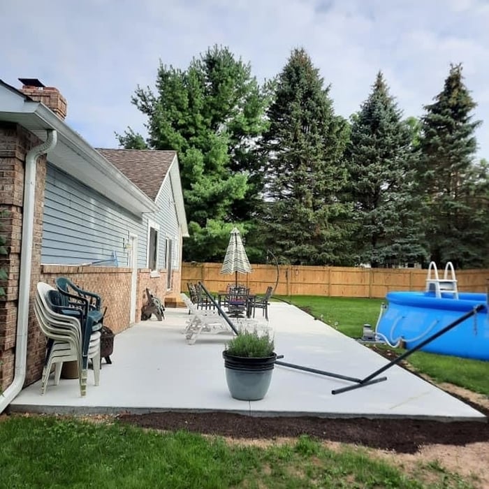 Backyard Concrete Patio's