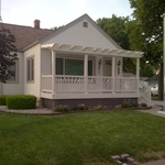 Azek Decking with Vinyl pergola