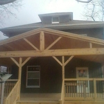 All Cedar Porch. Roof and Porch