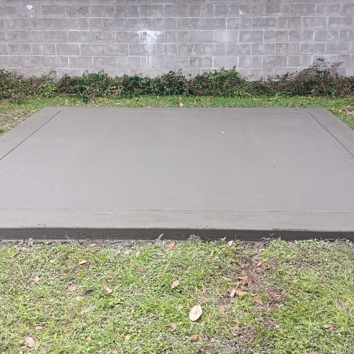 Slab poured