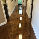Metallic Epoxy at a brewery