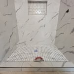 Tile shower