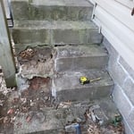Concrete stairs redoing