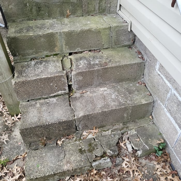 Concrete stairs redoing