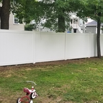 6 foot white privacy viny