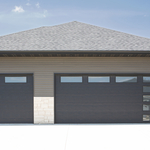 Model 5740 Flush Panel with Vertical Windows
