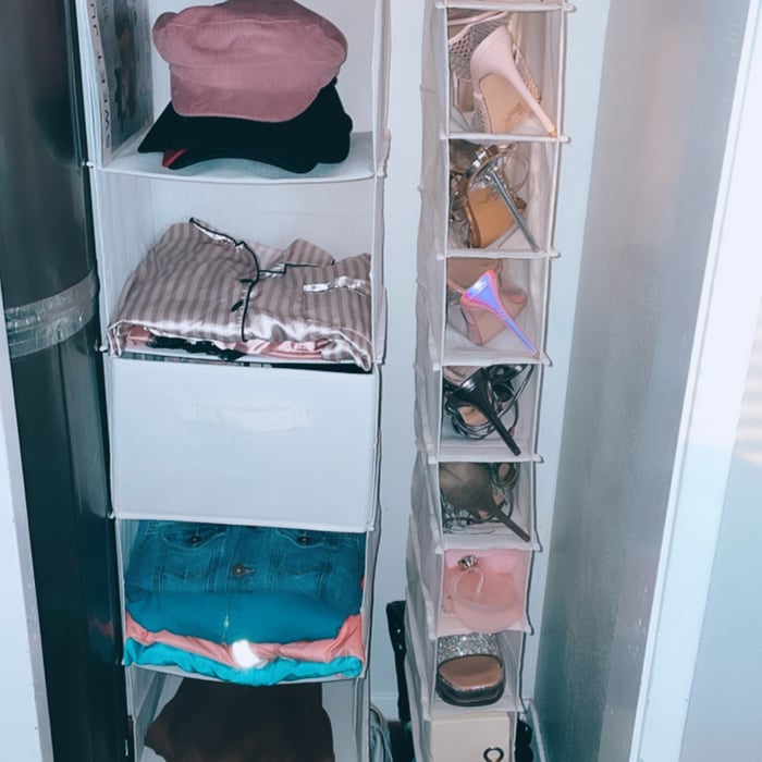 Her Side Closet Organization