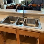 Kitchen sink installation
